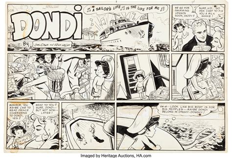 Irwin Hasen Dondi Sunday Comic Strip Original Art dated 2-26-56 | Lot #14043 | Heritage Auctions