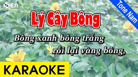 Lý Cây Bông Beat Karaoke Chuẩn Tone Nam - YouTube