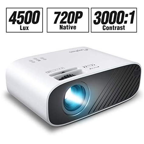 Snagshout | ELEPHAS 2020 Mini Movie Projector, 4500 LUX Full HD 1080P Video Projector, with 50 ...