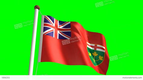 Ontario Flag Stock Animation | 1896355