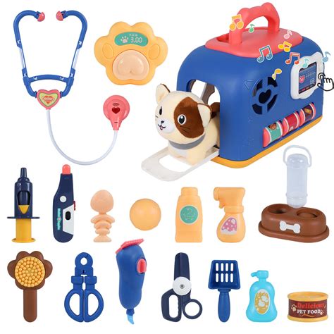 Buy Magic4U Pet Care Play Set Doctor Kit for Kids,20 Pcs Doctor Medical Pretend Veterinarian kit ...