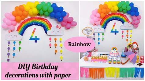 Rainbow Birthday Banner Rainbow Birthday Decorations | ubicaciondepersonas.cdmx.gob.mx