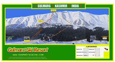 Gulmarg Piste Map / Trail Map