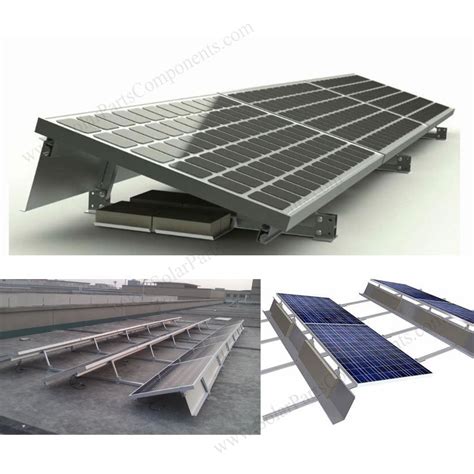 Flat Roofing Solar Panel Mounts - Ballasted Aluminum Racking