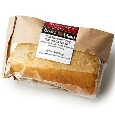 Boar’s Head Bold Salsalito Turkey Grab & Go Sandwich – RoomBox