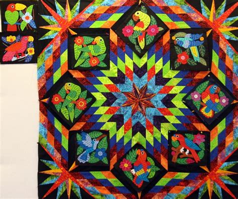 Good way to use molas in a quilt. | Quilts, Beautiful art, Painting