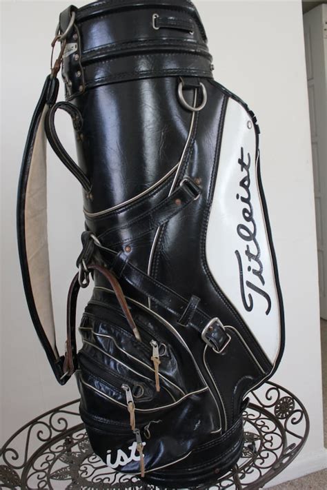 Titleist Leather Golf Bag Vintage 10 Leather Golf Bag