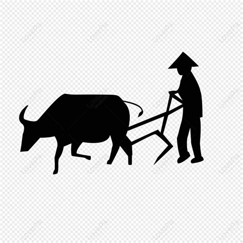 Farming Silhouette, Ox Cart, Farming Silhouette, Tillage PNG Picture And Clipart Image For Free ...