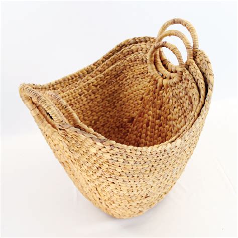 Water hyacinth basket set of 4 – Bros Distributor