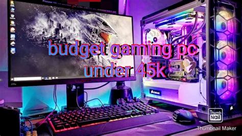 budget gaming pc setup you can build with in 45000! #gaming#pc#setup# ...