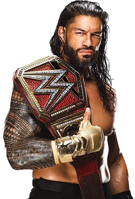 Roman Reigns Red Universal Champion png by JoejoeJo3 on DeviantArt