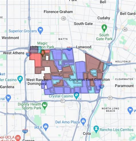 Compton Gang Map 2010-2013 - Google My Maps