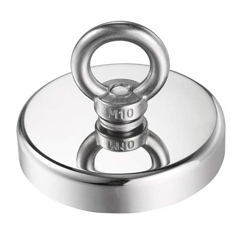 Wukong Super Powerful Strong Magents, Holding Force 380Kg,Round Neodymium Magnet with M10 ...