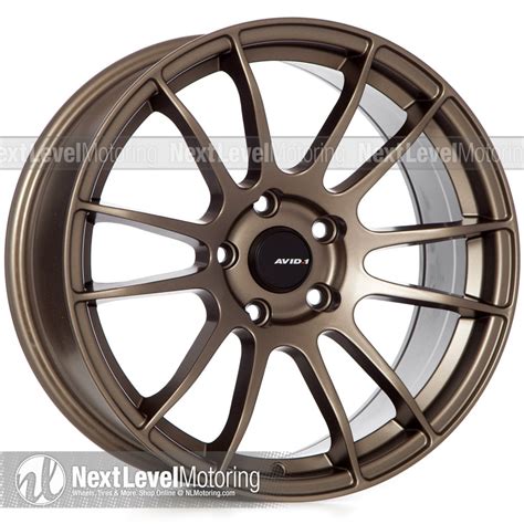 AVID.1 Wheels: AV-20 17x8 5x114.3 Flat Bronze Rims et35