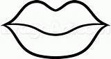 Kissy Lips Coloring Pages Sketch Page sketch template