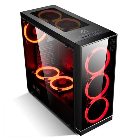 Buy GOLDEN FIELD Z3 Mid Tower Case Touch Power Button Gaming Computer ...