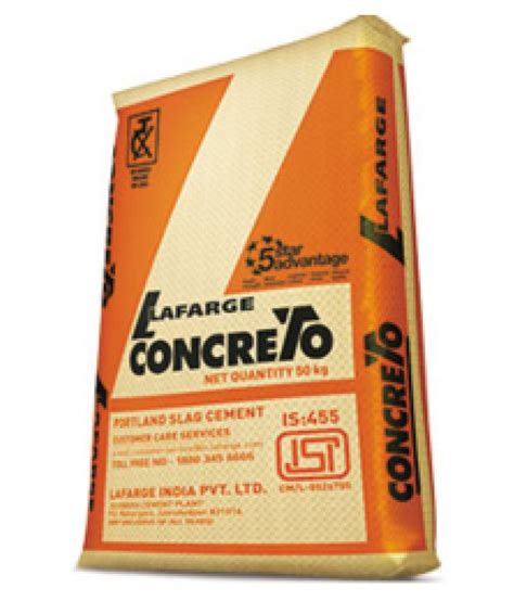 Buy Lafarge Concreto Cement 50 Kg Online at Low Price in India - Snapdeal