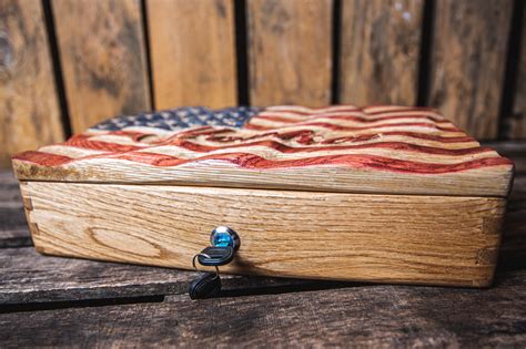 Custom American Flag Gun Safe Pistol Case Custom Handgun - Etsy