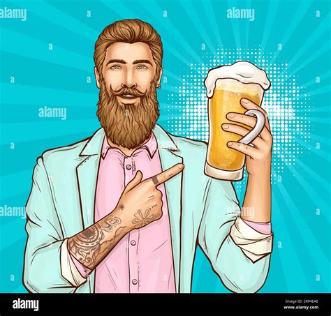 Full beard and tattoo Stock Vector Images - Alamy