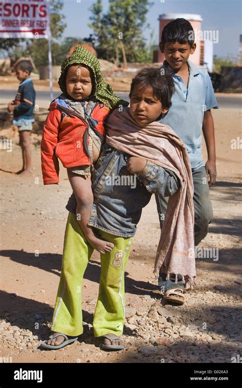 indian street children, North India, India, Asia Stock Photo - Alamy