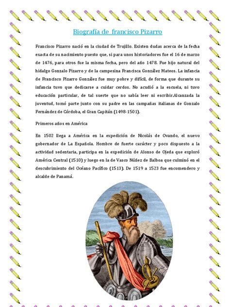 Biografía de Francisco Pizarro | Francisco Pizarro | Colonización española de las Américas