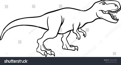 T Rex Dinosaur Drawing