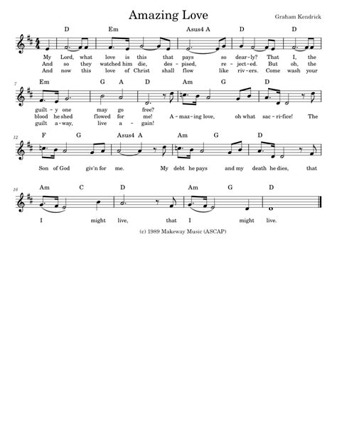 Amazing Love Sheet music for Piano (Choral) | Musescore.com