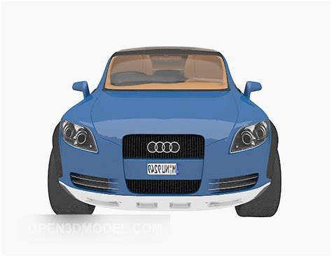 Blue Audi Car Sedan Type Free 3d Model - .Max - Open3dModel