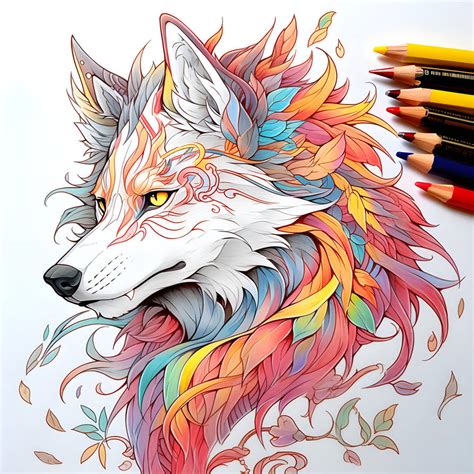 Rainbow Wolf by SARCHAINNE on DeviantArt