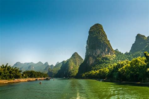 Picturesque Guilin Karst Landscape in China Stock Photo - Image of peaks, beauty: 195547278