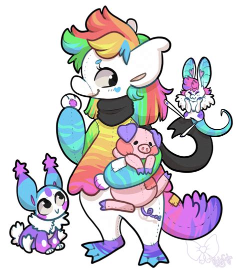 289 - Rainbow Plushie by TheKingdomOfGriffia on DeviantArt