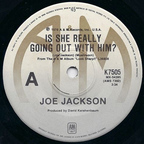 Joe Jackson - Is She Really Going Out With Him? (1978, Vinyl) | Discogs