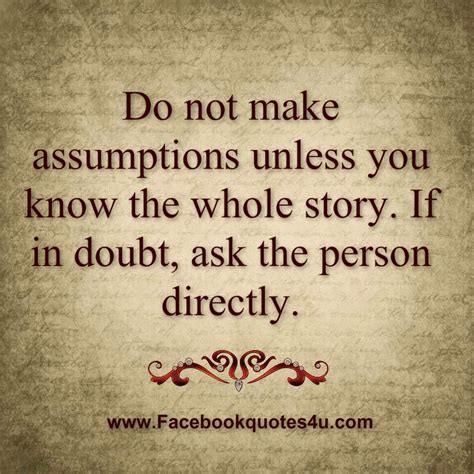 Assumptions Quotes. QuotesGram