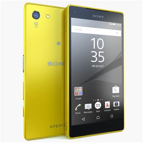 Sony Xperia Z5 Compact Amarillo Modelo 3D $49 - .3ds .c4d .fbx .lwo .ma ...