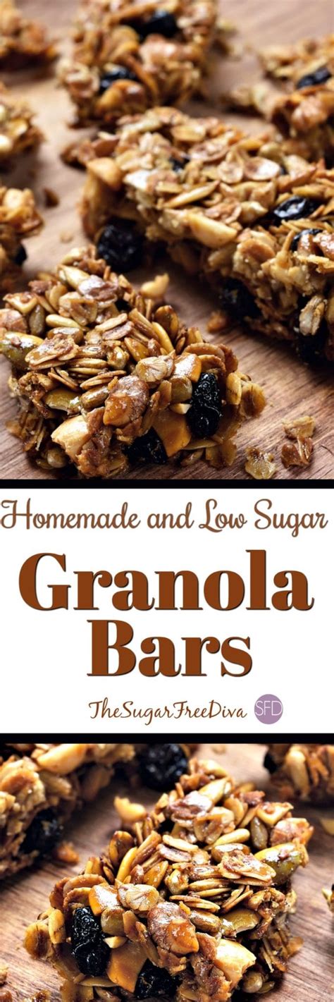 Easy Low Sugar and Homemade Granola Bars Recipe