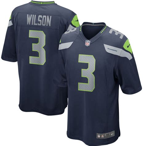 Russell Wilson #3 Seattle Seahawks 2021 College Navy Game Jersey