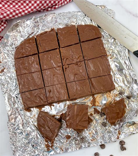 Two Ingredient Chocolate Frosting Fudge - Back To My Southern Roots