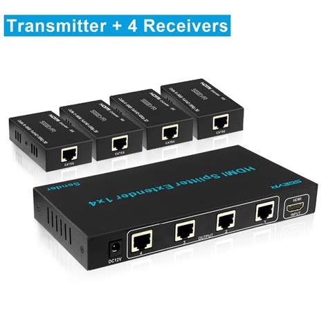 Aliexpress.com : Buy 1x4 HDMI Extender Splitter 60m 1080P 196ft 4 Port HDMI Extneder Splitter 1 ...