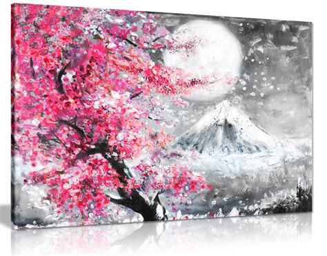 Japanese Cherry Blossom Wall Painting