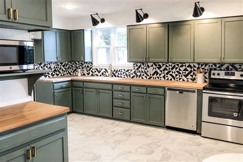 Sage Green Kitchen Cabinets With Black Granite | Cabinets Matttroy