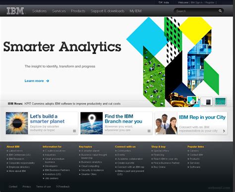 IBM Corporate Website Design 9