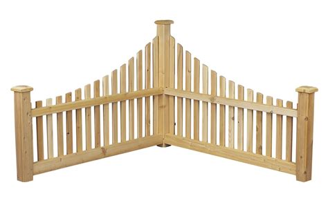 Rustic Natural Cedar 600550 Wood Corner Fence | Cedar fence, Cedar fence posts, Corner landscaping