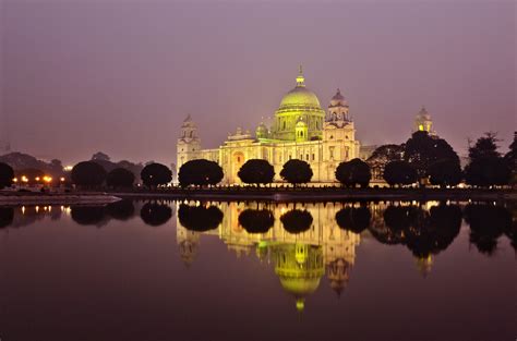 Kolkata Victoria Memorial, India, Palace, Night, HD Wallpaper | Rare ...