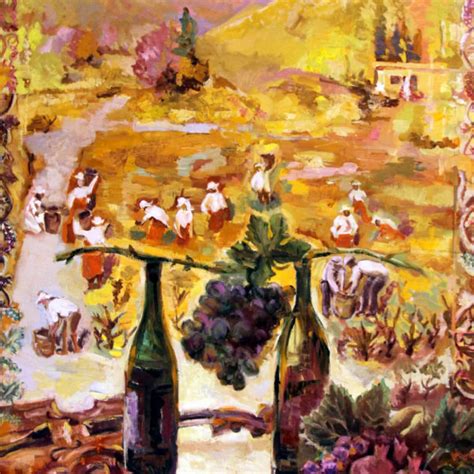 Grape Harvest Oil Painting - ArtistNY