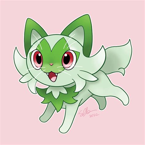 I'm a sucker for green pokemon and cat pokemon so naturally this dude ...