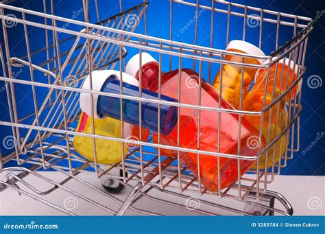 Pill Bottles Shopping Cart stock photo. Image of shopping - 3289784