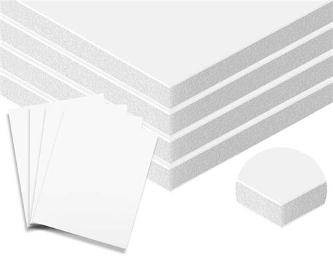 Foam Core Backing Board 3/16" White 9x12- 5 Pack. Many Sizes Available. Acid Free Buffered Craft ...