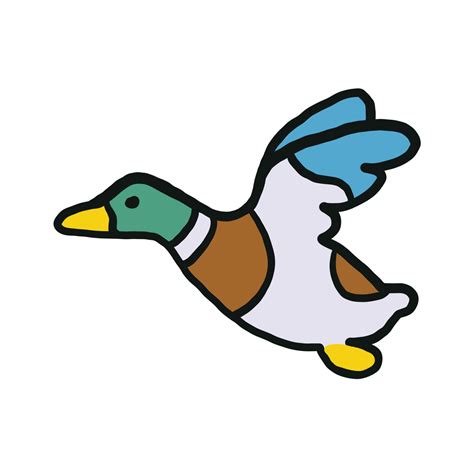 Flying Duck PNG Clip Art Transparent Background - Etsy