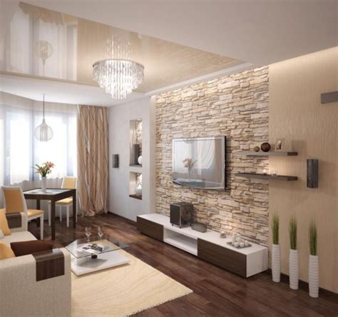 √ Stone Modern Living Room Wallpaper Ideas - Popular Century