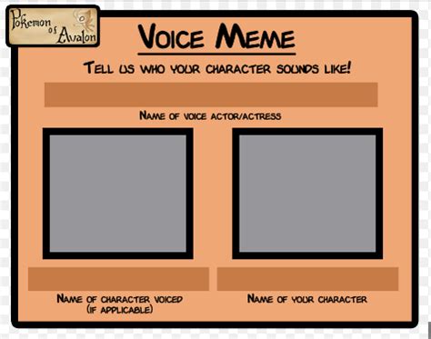 Character Headcanon Voice Blank Template - Imgflip